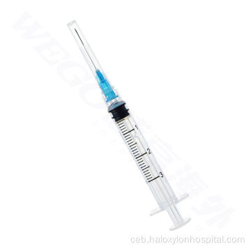 Medikal nga dako nga injectable 5ml nga magamit nga syringe nga adunay dagum